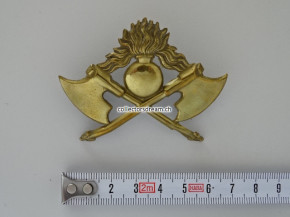 Sappeuer Messing Emblem Ord. 1861 zum "Melonen Hut"