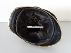 Antiker Feuerwehrhelm Kommandant Westschweiz oder Frankreich um 1830