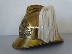 Antiker Feuerwehrhelm Frankreich ca. um 1900/20 Sapeurs Pompiers de Talmas (Dept. Somme)