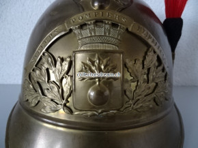 Antiker Feuerwehrhelm Frankreich ca. um 1900/20 Sapeurs Pompiers Heimsbrunn