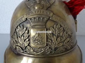 Antiker Feuerwehrhelm, Frankreich ca. um 1890-1910, Sapeur Pompiers de Thonon