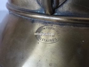 Antiker Feuerwehrhelm, Frankreich ca. um 1890-1910, Sapeur Pompiers de Thonon