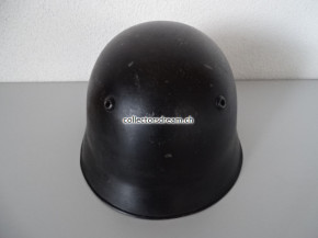 Feuerwehrhelm aus Stahlblech mit Gemeinde Wappen