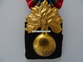 Offiziers Seiden Kokarde Frankreich um 1870/80