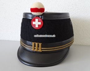 Offiziers Tschako / Käppi Oberleutnant Ord. 1898 Radfahrertruppen