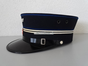 SBB - CFF - FFS Dienstmütze Metallflügelrad & emailierte eidg. Kokarde, Grösse 57