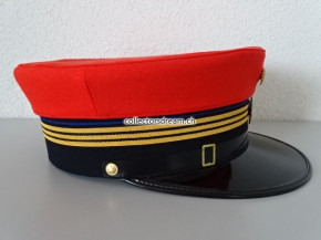 SBB - CFF - FFS Dienstmütze Metallflügelrad & emailierte eidg. Kokarde, Grösse 59