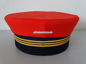 SBB - CFF - FFS Dienstmütze Metallflügelrad & emailierte eidg. Kokarde, Grösse 59