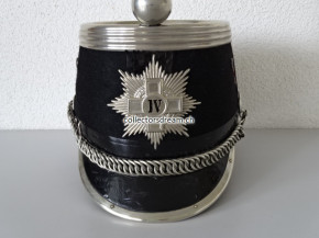 Kavallerie Mitrailleur Tschako Ord. 1883/84 mit römisch "IV" Ziffern