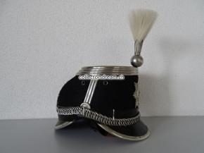 Kavallerie Mitrailleur Tschako Ord. 1883/84 mit römisch "IV" Ziffern