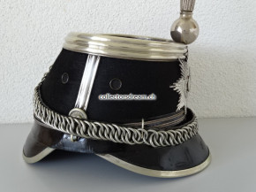Kavallerie Offiziers Guiden Käppi / Tschako, Oberleutnant Ord. 1883/84