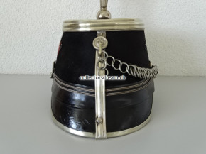 Kavallerie Offiziers Guiden Käppi / Tschako, Oberleutnant Ord. 1883/84