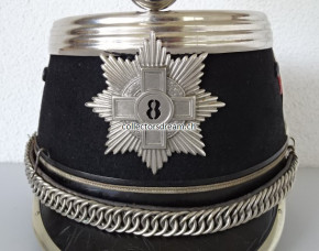 Kavallerie Offiziers Guiden Käppi / Tschako Leutnant Ord. 1883/84 Schwadron 8