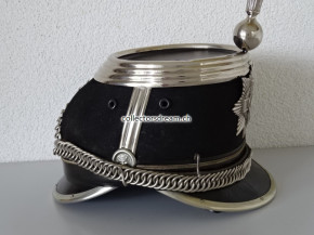 Kavallerie Offiziers Guiden Käppi / Tschako Leutnant Ord. 1883/84 Schwadron 8