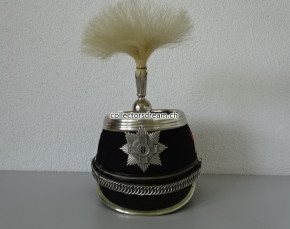 Kavallerie Offiziers Guiden Käppi / Tschako Leutnant Ord. 1883/84 Schwadron 8