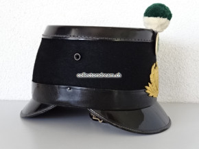 Traditions-Tschako Police / Gendarmerie Vaud / Waadt in der Art Ord. 1898