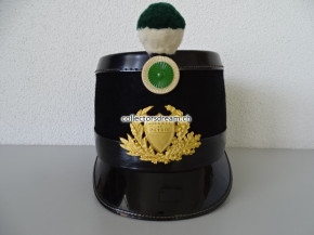Traditions-Tschako Police / Gendarmerie Vaud / Waadt in der Art Ord. 1898