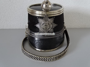 Kavallerie Offiziers Dragoner Käppi / Tschako Hauptmann Ord. 1883/84 Schwadron 2, Ct. Vaud / Waadt