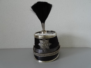 Kavallerie Offiziers Dragoner Käppi / Tschako Hauptmann Ord. 1883/84 Schwadron 2, Ct. Vaud / Waadt