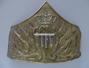 Grenadier / Mützen Messingschild um 1780/1820