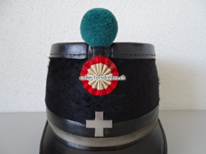 Tschako / Käppi Major Ord. 1898 Administration oder Versorgung