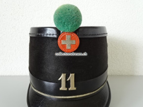 Verpflegungs / Verwaltungs Offiziers Tschako / Käpi, Leutnant Kp. 11