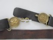 Artillerie Ledergurt zu Säbel Ordonnanz um 1850