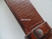 Ledergürtel mit Messingschliesse, Gendarmerie Vaud