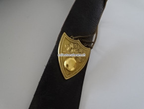 Kartuschenkasten / Giberne berittener Artillerie Offizier kant. Ord. um 1830/40