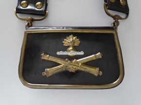 Kartuschenkasten / Giberne, Artillerie-Offizier Königreich Italien vor 1946