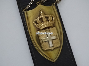 Kartuschenkasten / Giberne, Artillerie-Offizier Königreich Italien vor 1946