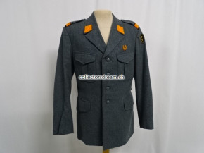 Uniformjacke & Hose Territorialdienst Hilfspolizei Ord. 1949 Feldstoff