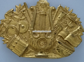 Antikes Emblem Musik / Militärmusik ca. um 1880/1900