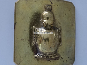Gurtschliesse aus Messing, Kürassier Frankreich um 1880/90