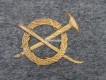 Hochgebirgs Abzeichen, eidg. Ord. 26/40, Metallstickerei