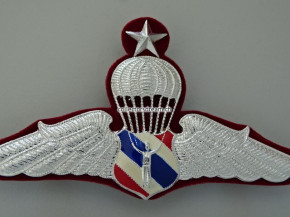 Fallschirmspringer / Parawing Abzeichen, mit Stern, Thailand