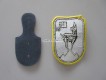 Brusttaschenanhänger und Stoffabzeichen " LTG 61 " , Lutftransportgeschwader 61