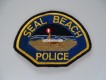 Stoffabzeichen / Streifenwagen Foto, Seal Beach Police, California