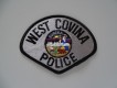 Stoffabzeichen / 2 Streifenwagen Fotos, West Covina Police, California