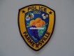 Stoffabzeichen / 2 Streifenwagen Fotos, Farmersville Police, California