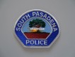 Stoffabzeichen / Streifenwagen Foto / Visitenkarte, South Pasadena Police, California