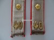 Schulterstücke Infanterie Offizier Leutnant, Bat. 40, Ord. 1898