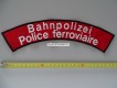 Stoffabzeichen Bahnpolizei / Police ferroviaire