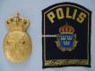 Police (Polis) Mützen Abzeichen, Königreich Schweden
