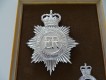 Bobbyhelm Metallabzeichen Set, British " West Yorkshire Metropolitan Police "