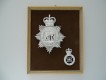 Bobbyhelm Metallabzeichen Set, British " West Yorkshire Metropolitan Police "
