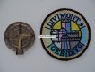 Beret Abzeichen / Emblem und Stoffabzeichen / Patch. GEB DIV 9 / DIV MONT 9 Offizier