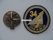 Beret Abzeichen und Stoffabzeichen / Patch. Informatikbrigade 34, STAB IK BR 34, Offizier