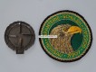 Beret Abzeichen und Stoffabzeichen / Patch. Infanterie-Schulen Herisau-Gossau 7/207
