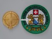 Beret Abzeichen und Stoffabzeichen / Patch. Infanterieschulen Zürich 6/206, Offizier